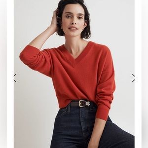 Madewell cropped cashmere sweater